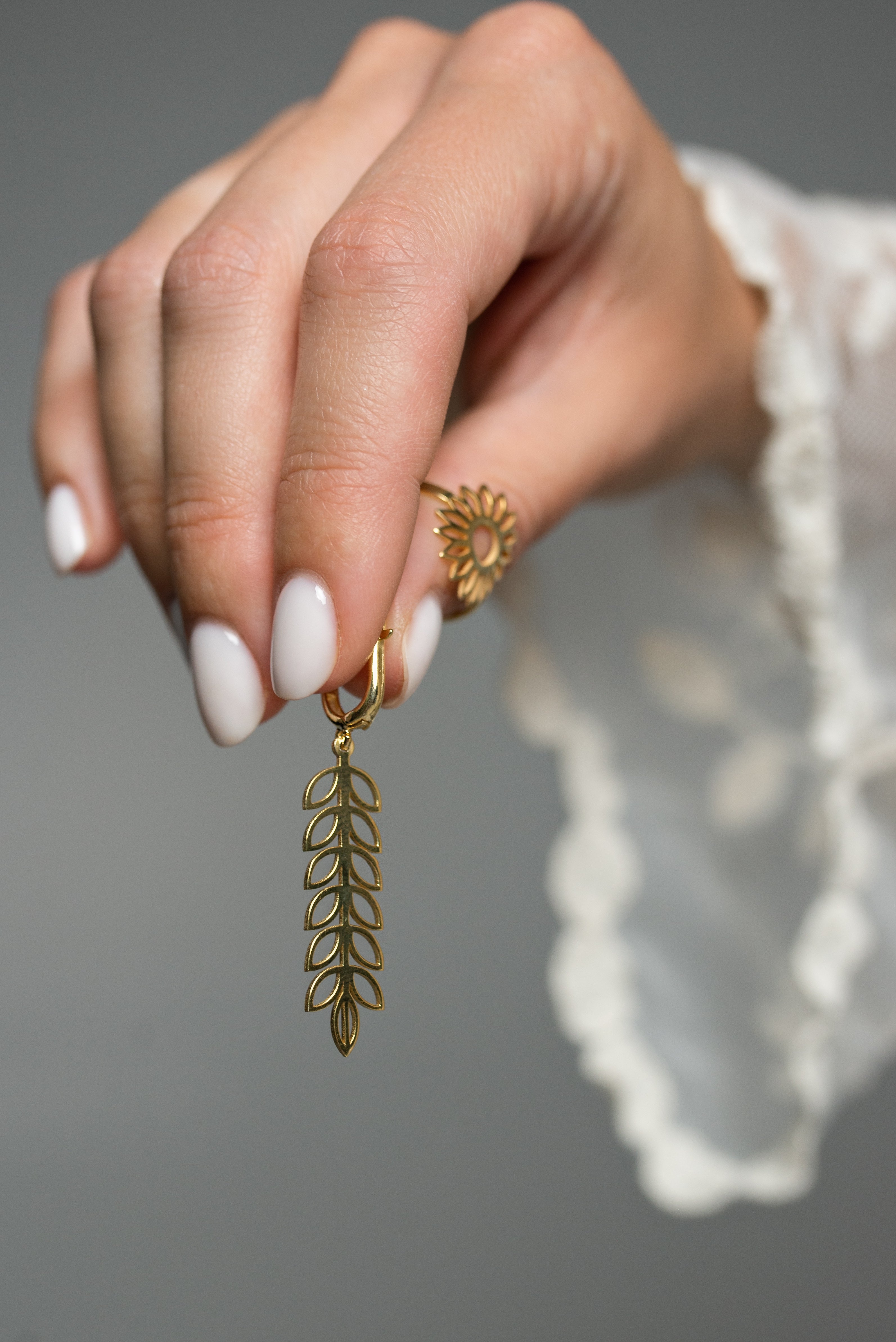 Wheat Stalk Earring - Jewelry