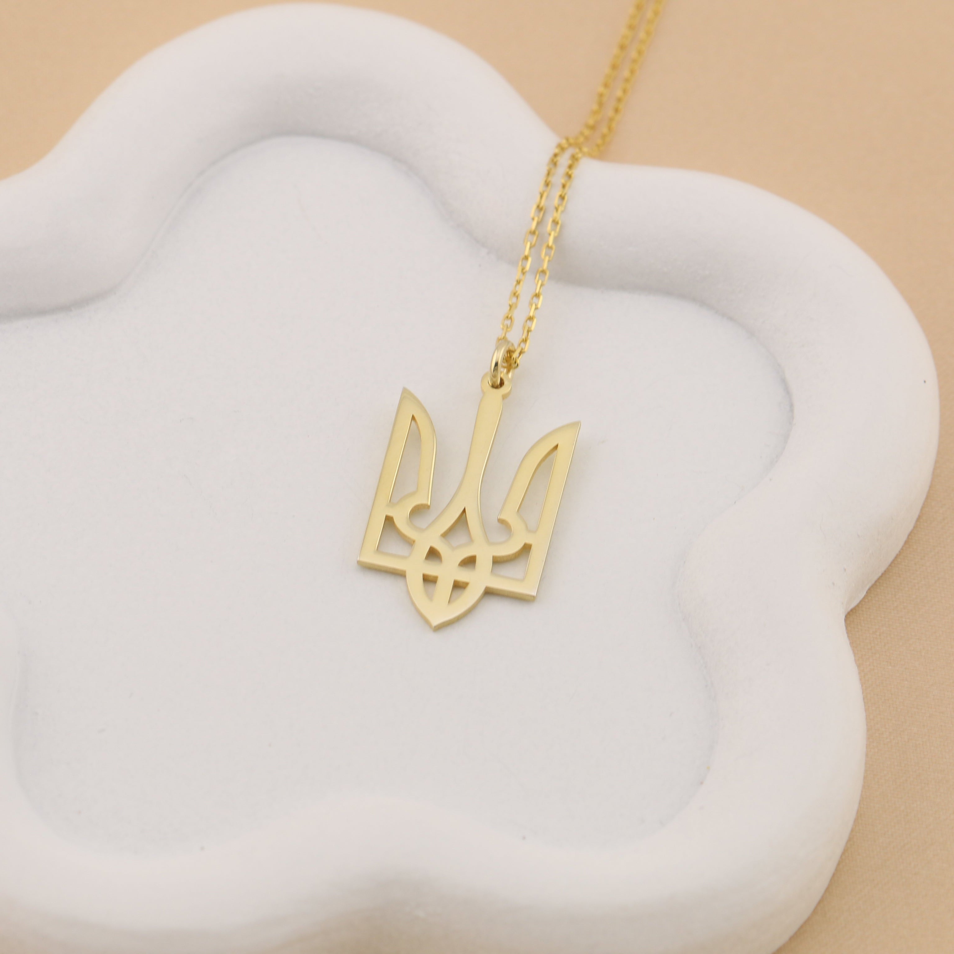 Ukraine Trident Necklace (Large) - Jewelry