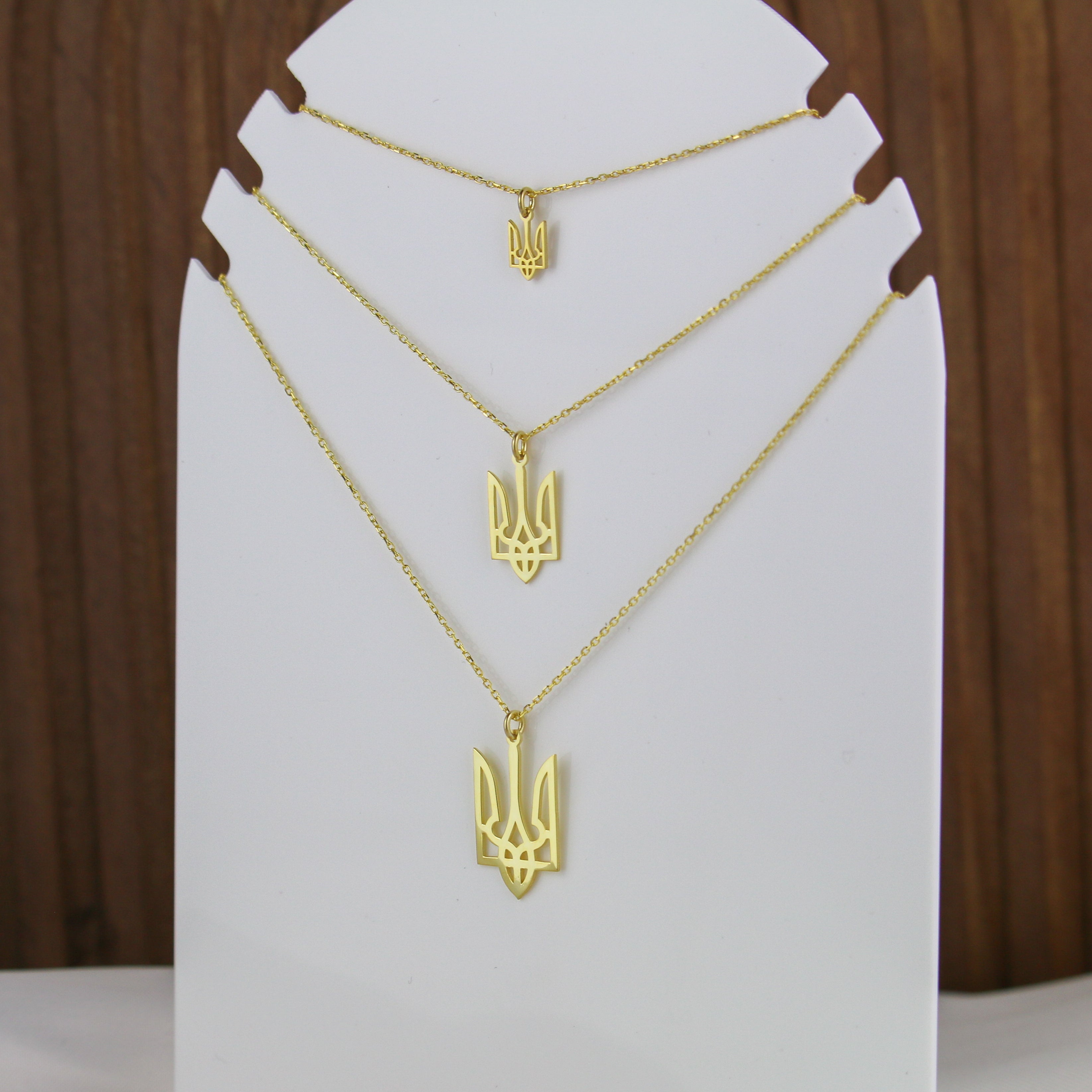 Ukraine Trident Necklace (Medium) - Jewelry