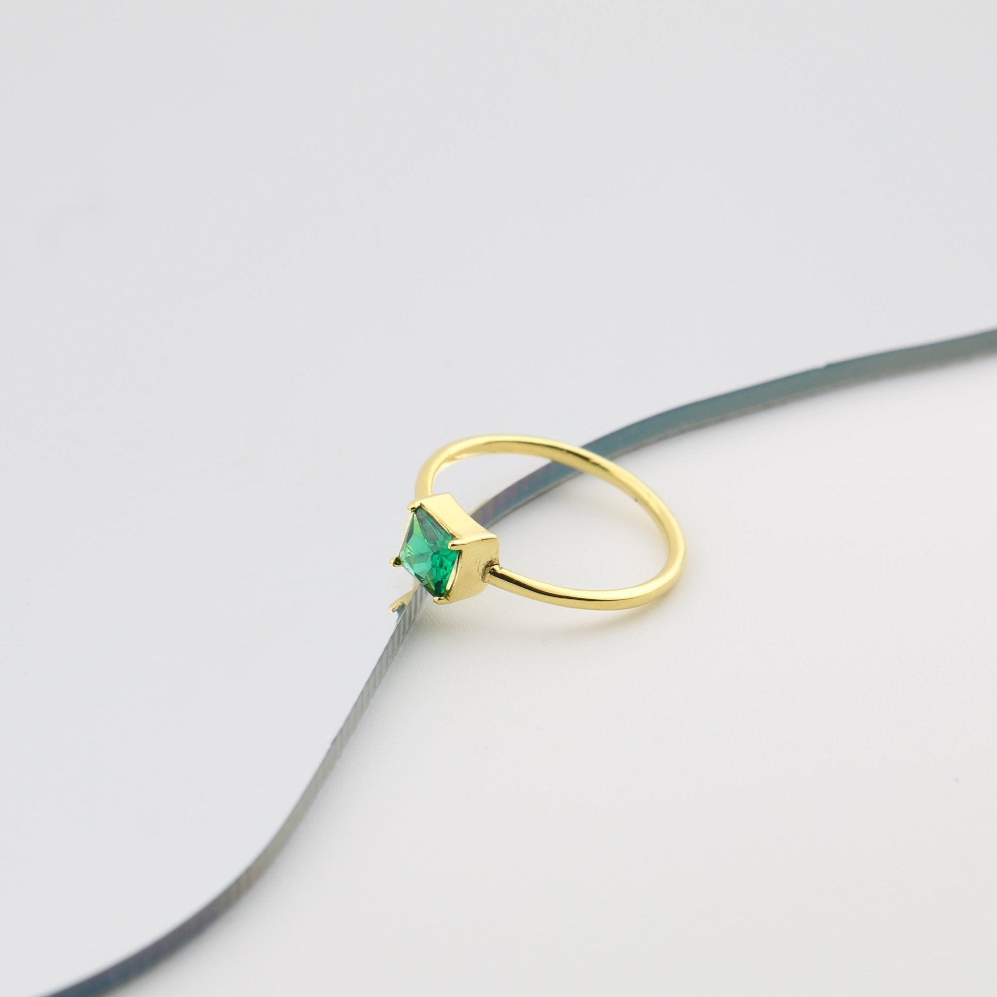 Lisova Emerald Ring - Sterling Silver - Taras Lesya
