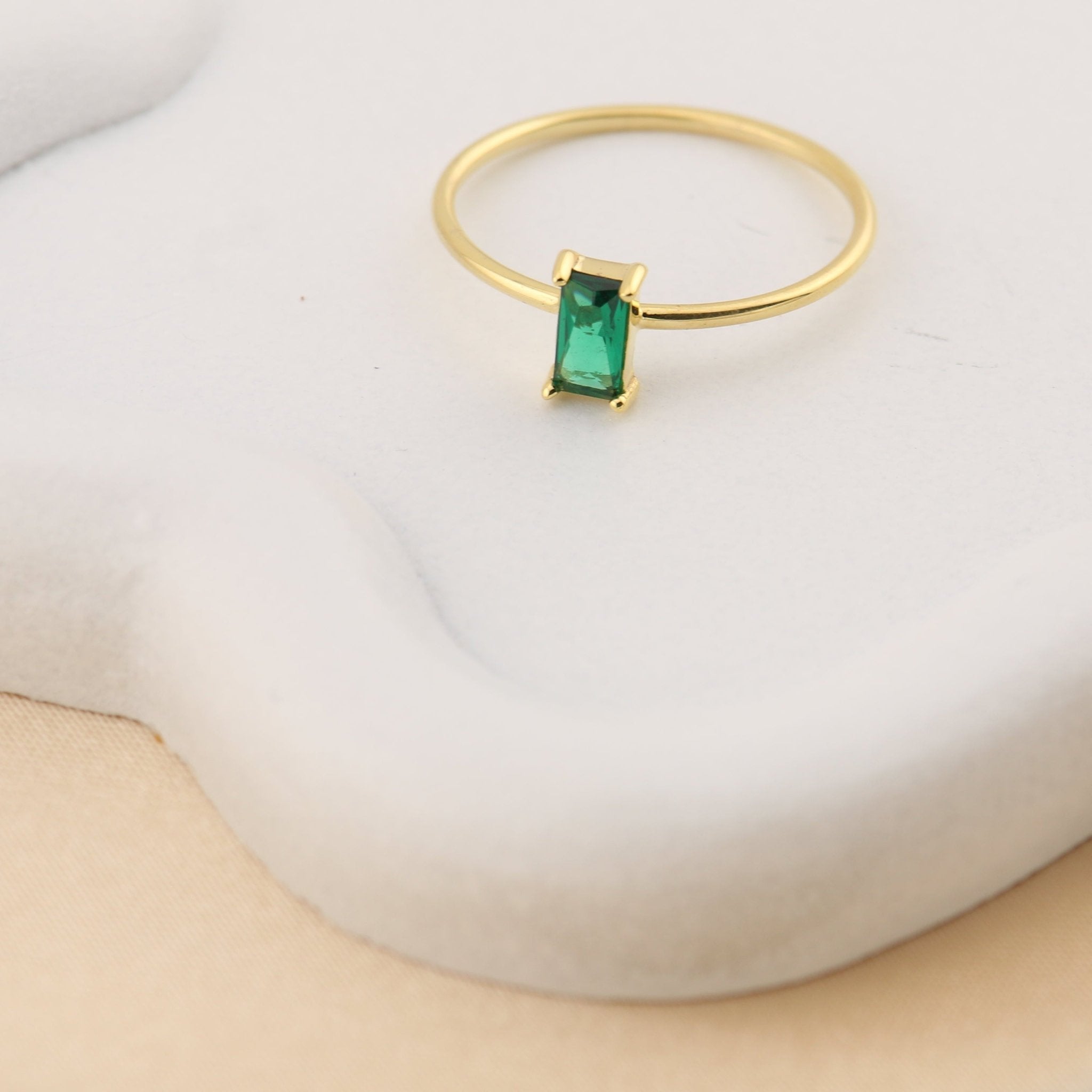 Lisova Emerald Ring - Sterling Silver - Taras Lesya