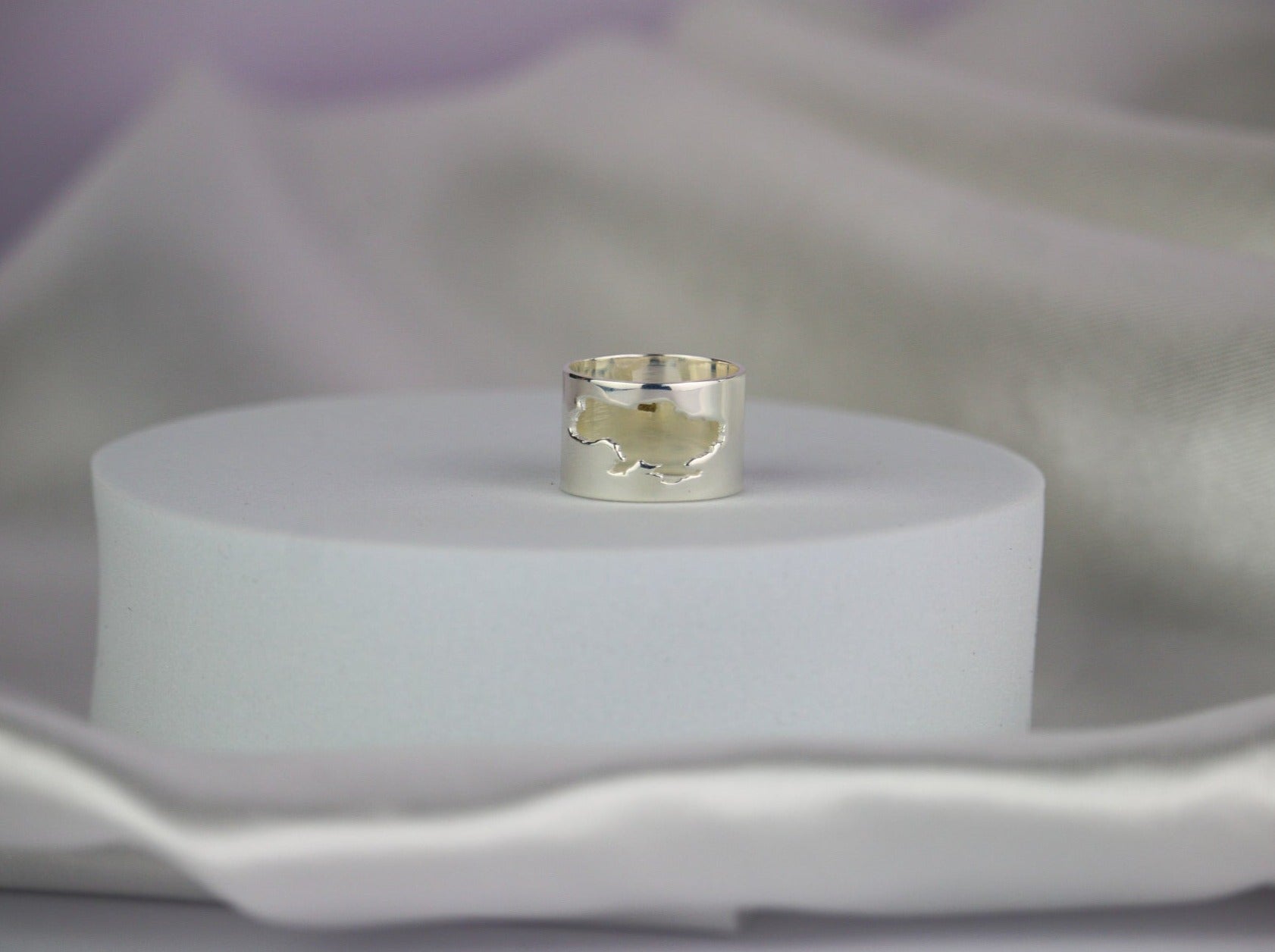 Map of Ukraine Cocktail Ring - 14K Gold - Taras Lesya