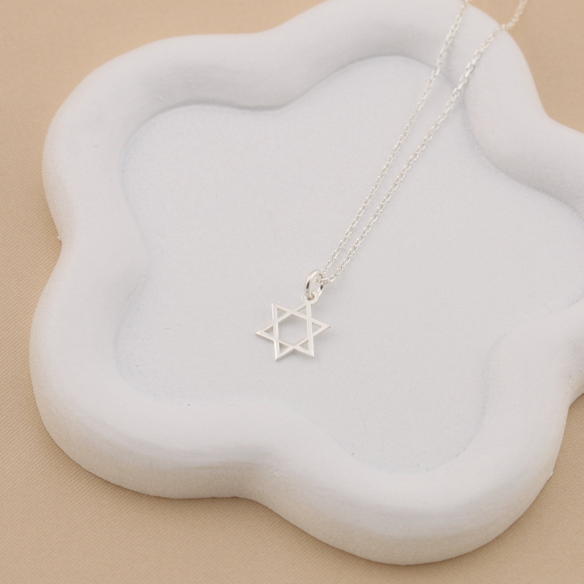 Star of David Necklace - 14K Gold - Taras Lesya