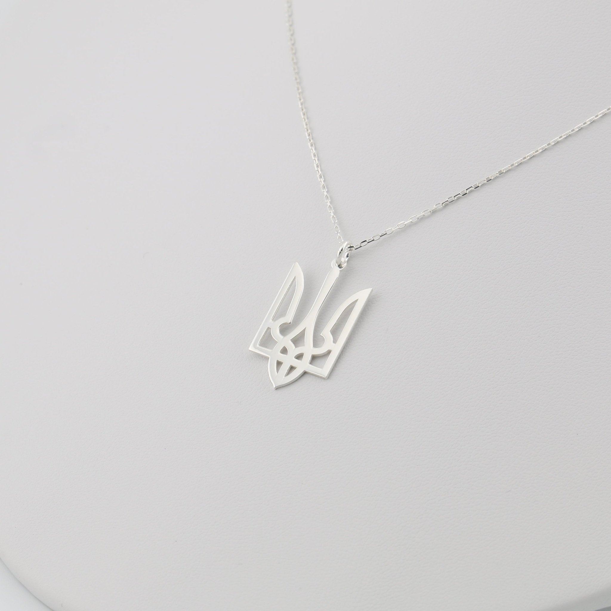Ukraine Trident Necklace (Large) - 14K Gold - Taras Lesya