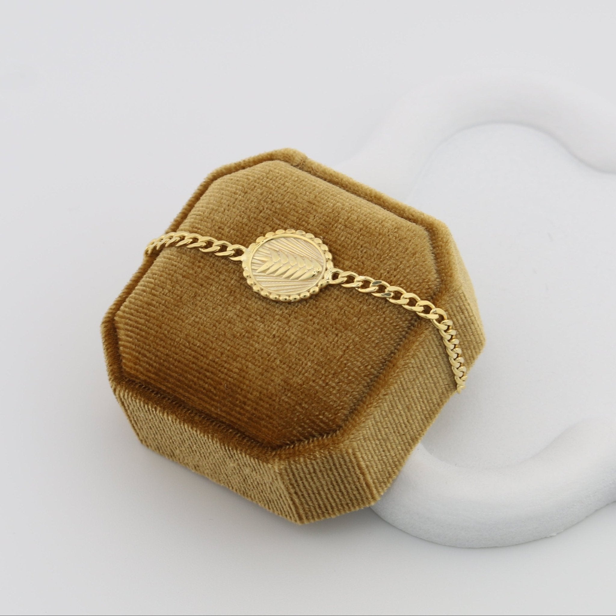Wheat Disc Bracelet - Sterling Silver - Taras Lesya
