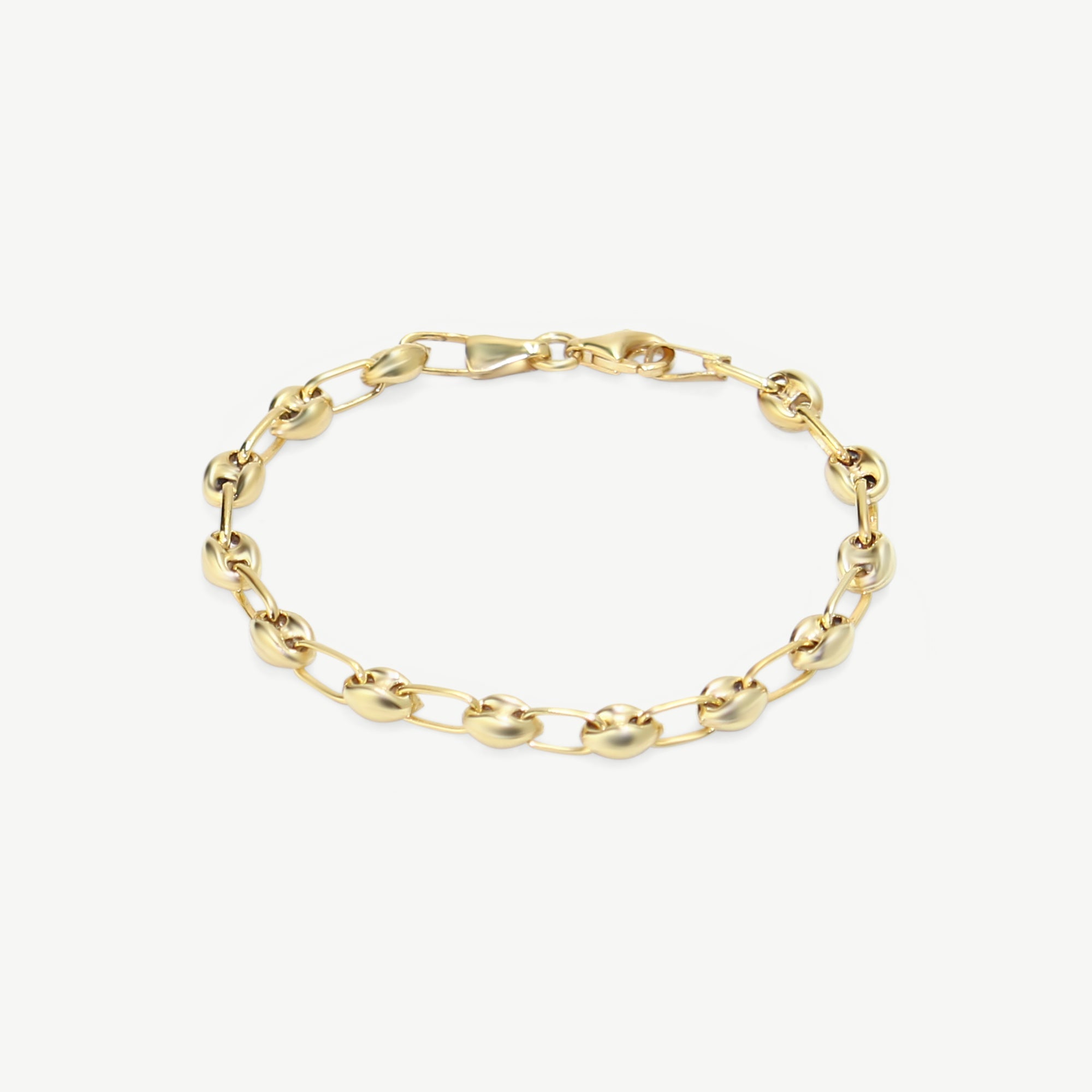 14K White Gold Mariner Link Bracelet
