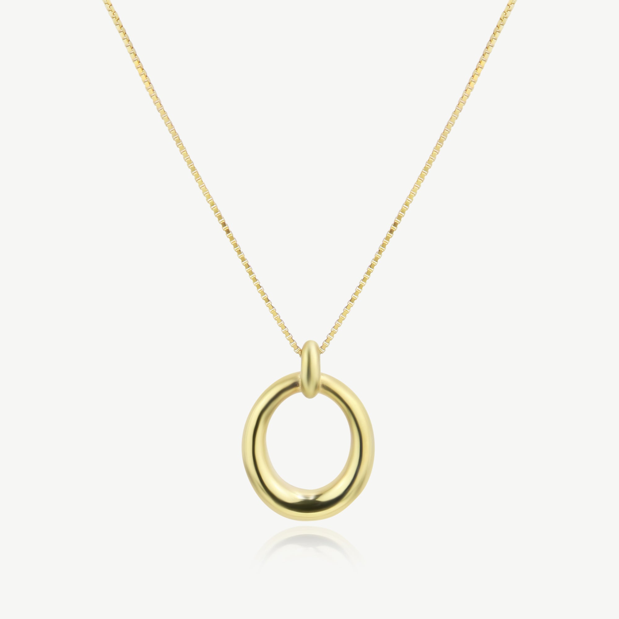 14K Yellow Gold Eternity Link Necklace