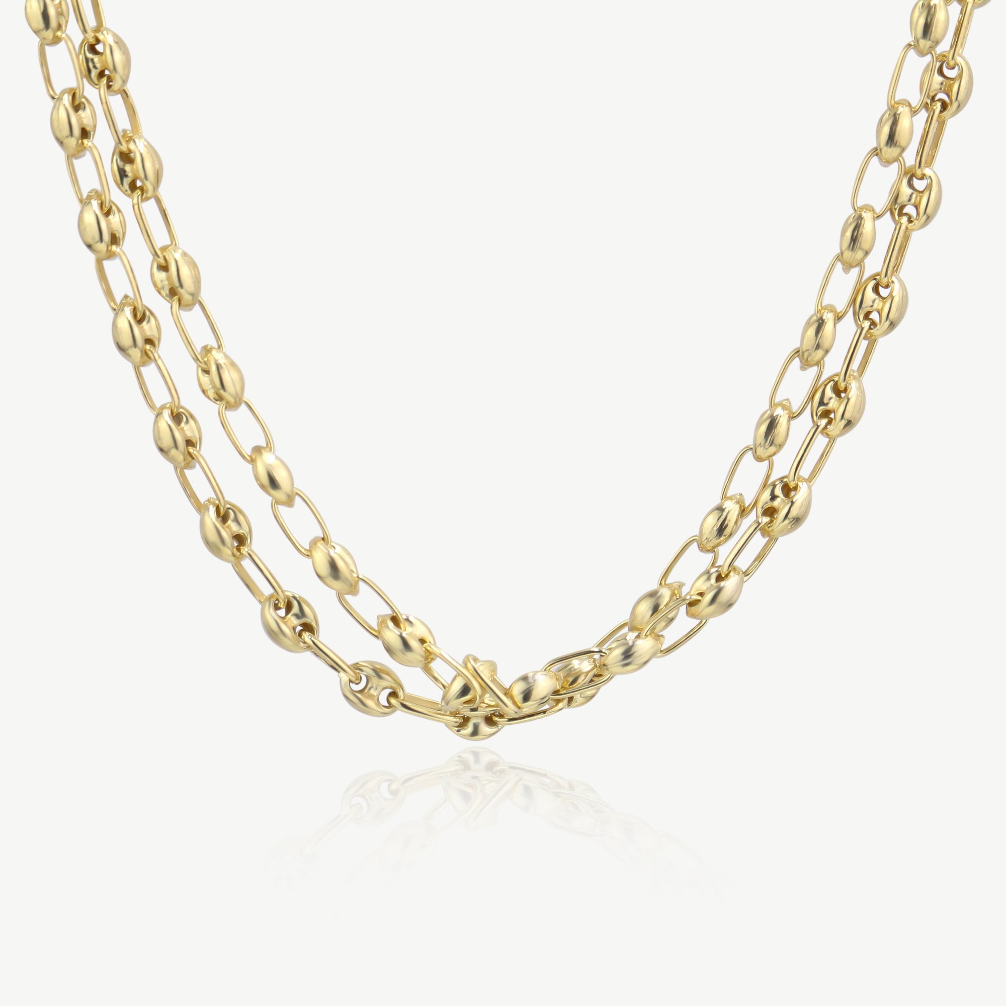 14K Yellow Gold Mariner Link Necklace