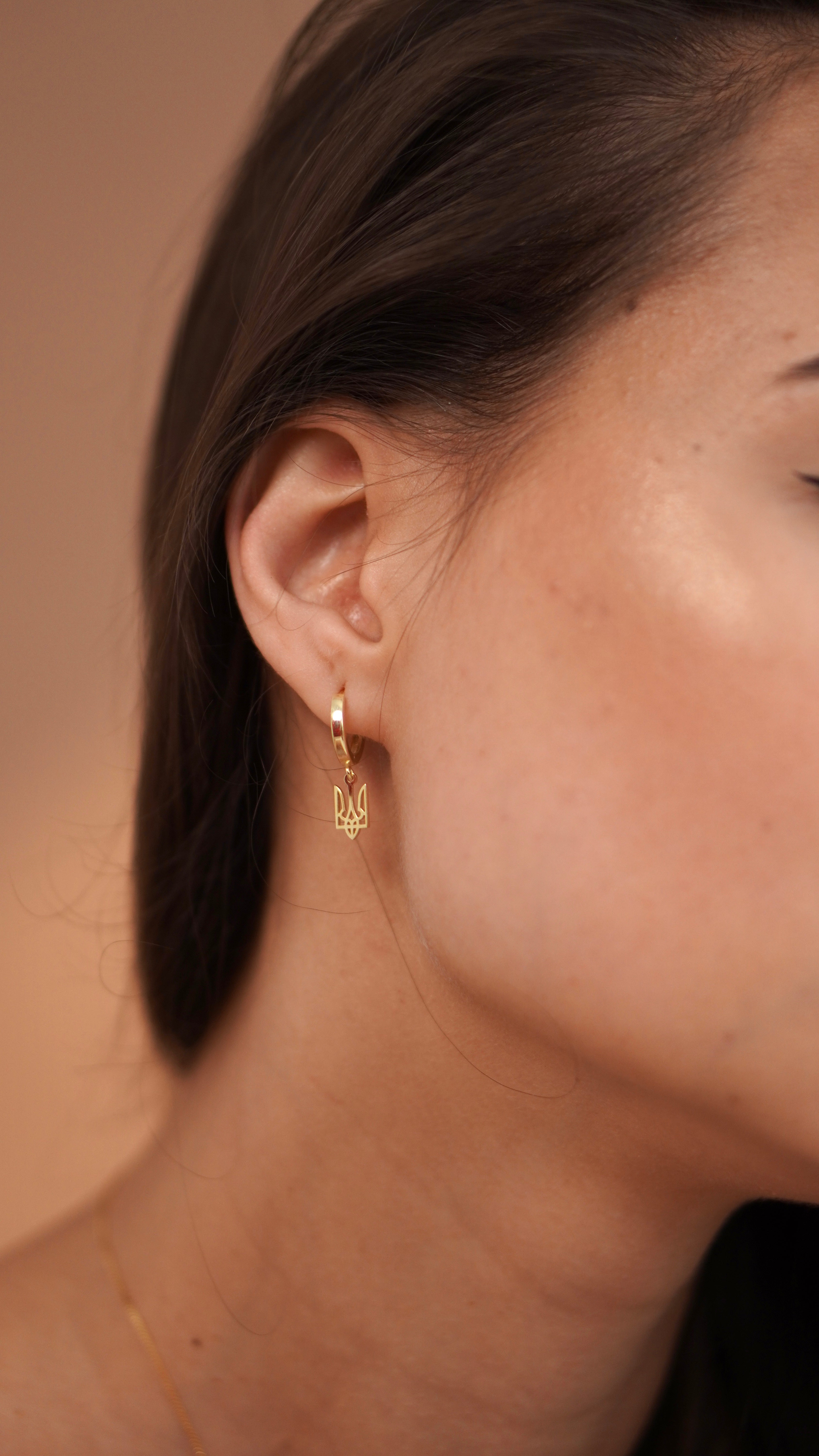 Trident Drop Earring (Small) - Sterling Silver