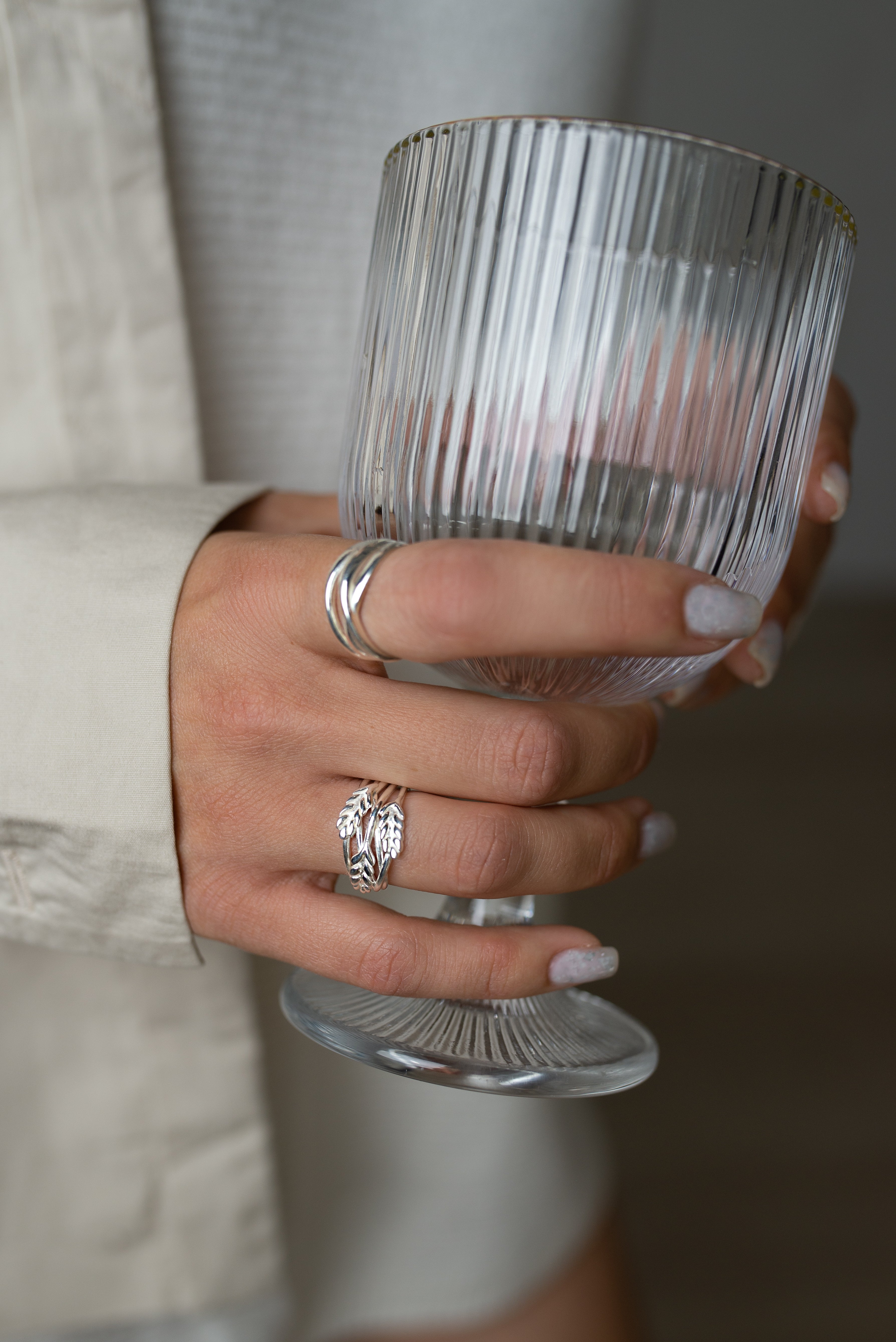 Three Wheat Cocktail Ring