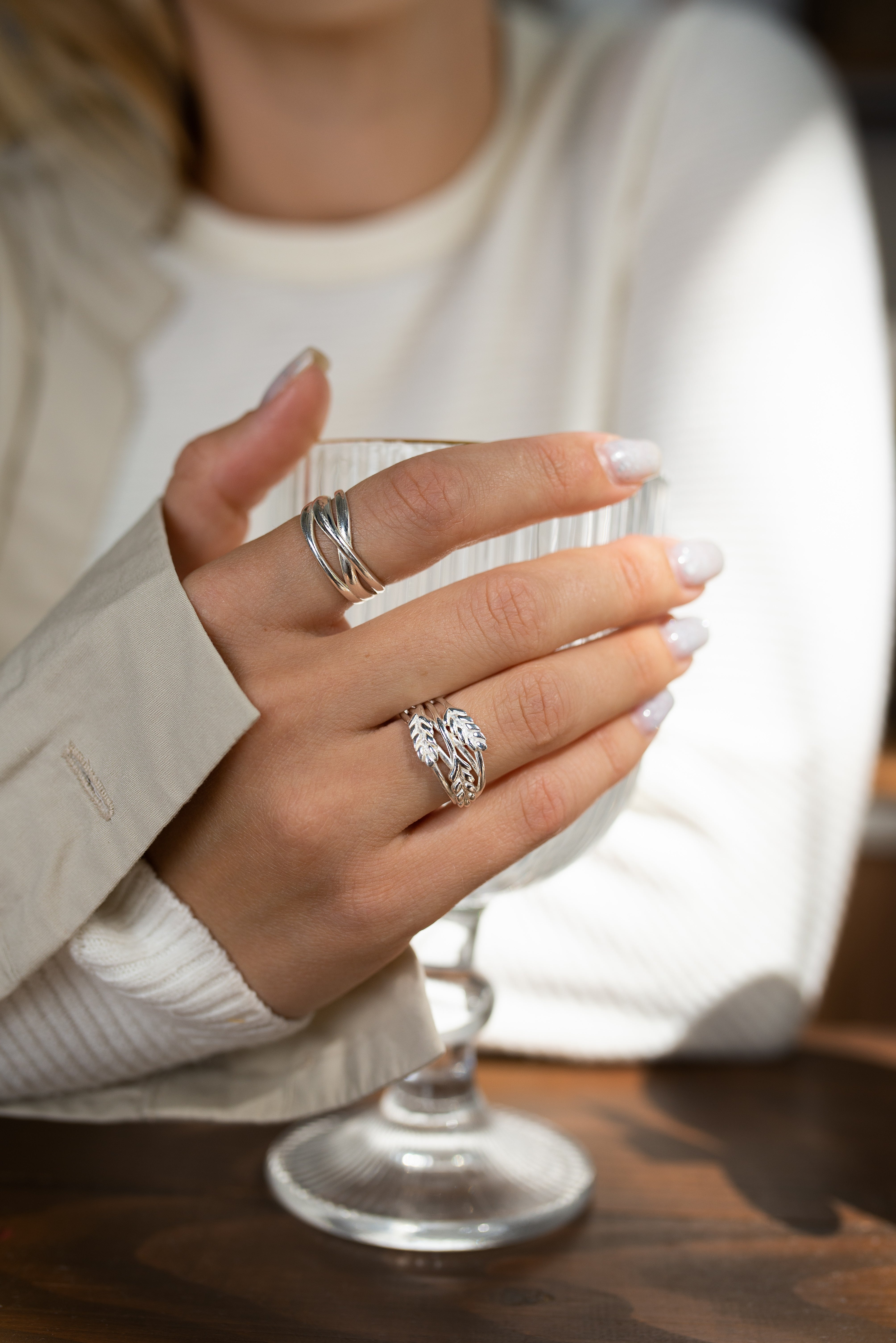 Three Wheat Cocktail Ring