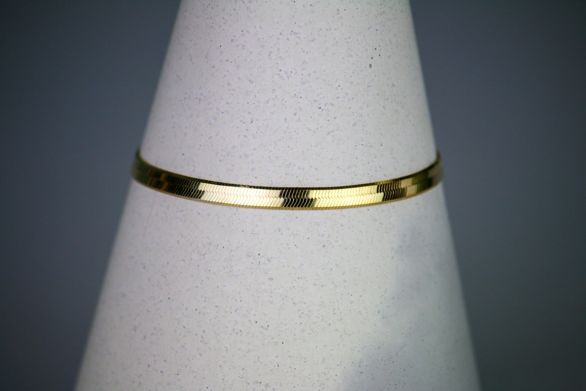 Gold-Plated Silver Herringbone Bracelet