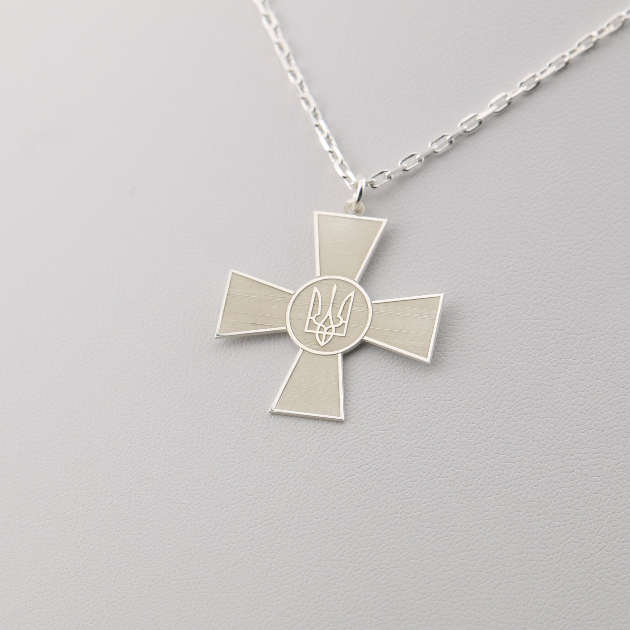 Defense Necklace on Thick Chain - Sterling Silver - Taras Lesya