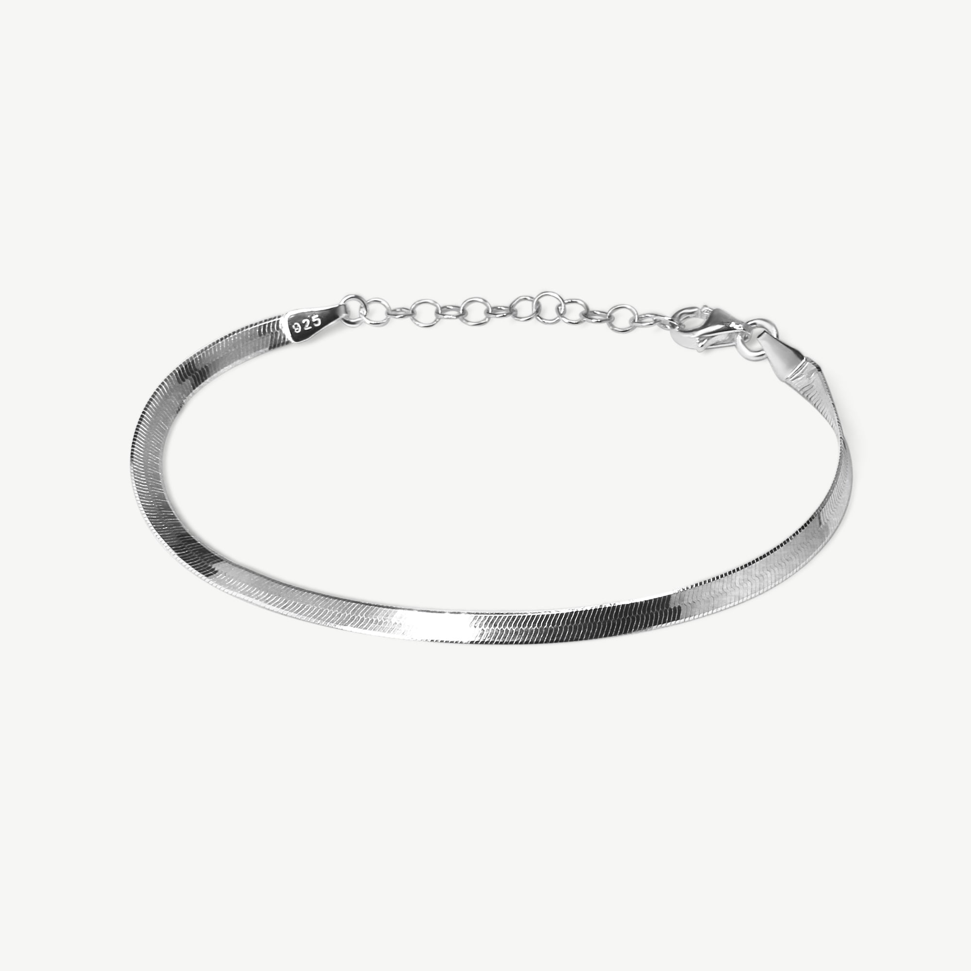 Herringbone Bracelet - Sterling Silver - Taras Lesya