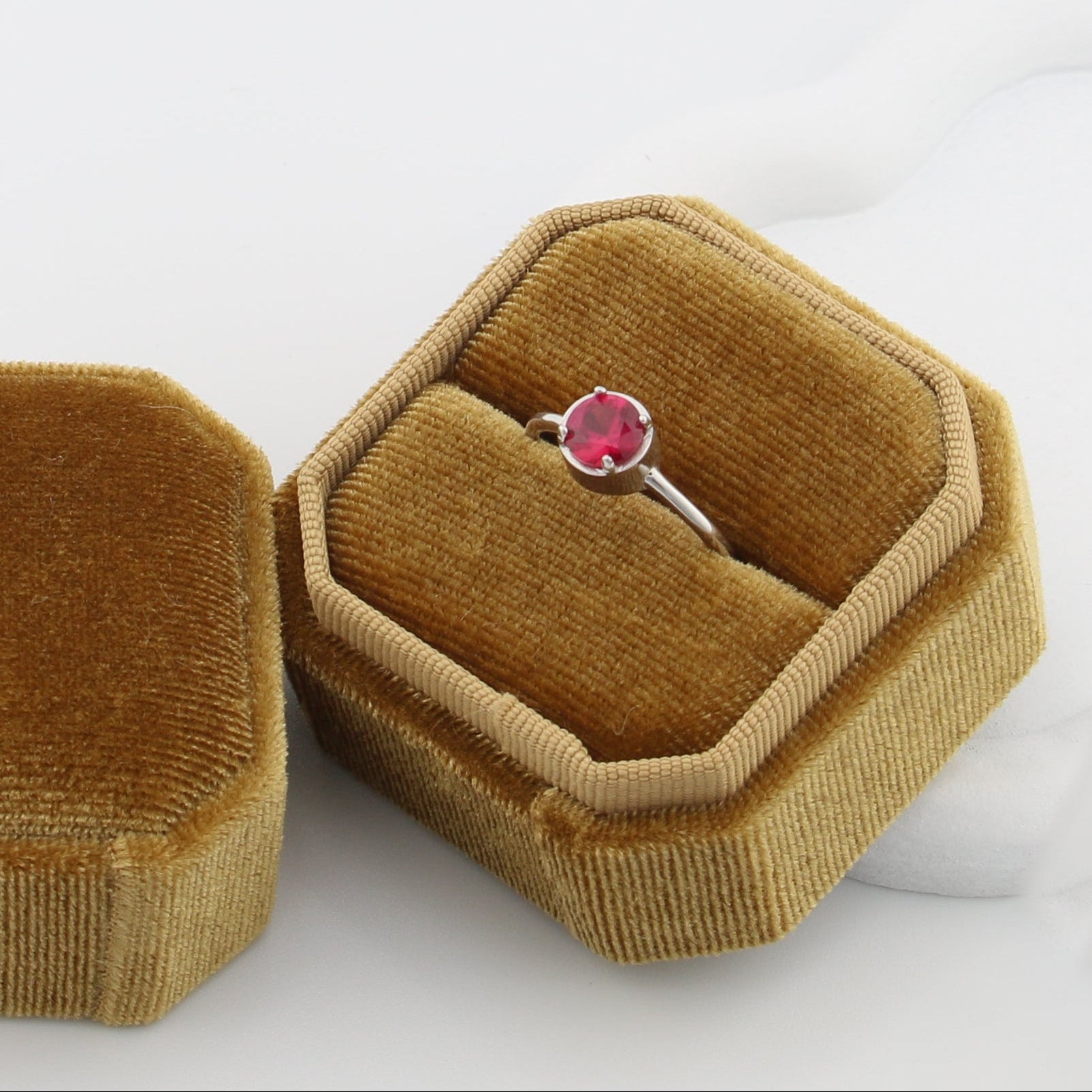 Kalyna Ruby Ring - Sterling Silver - Taras Lesya