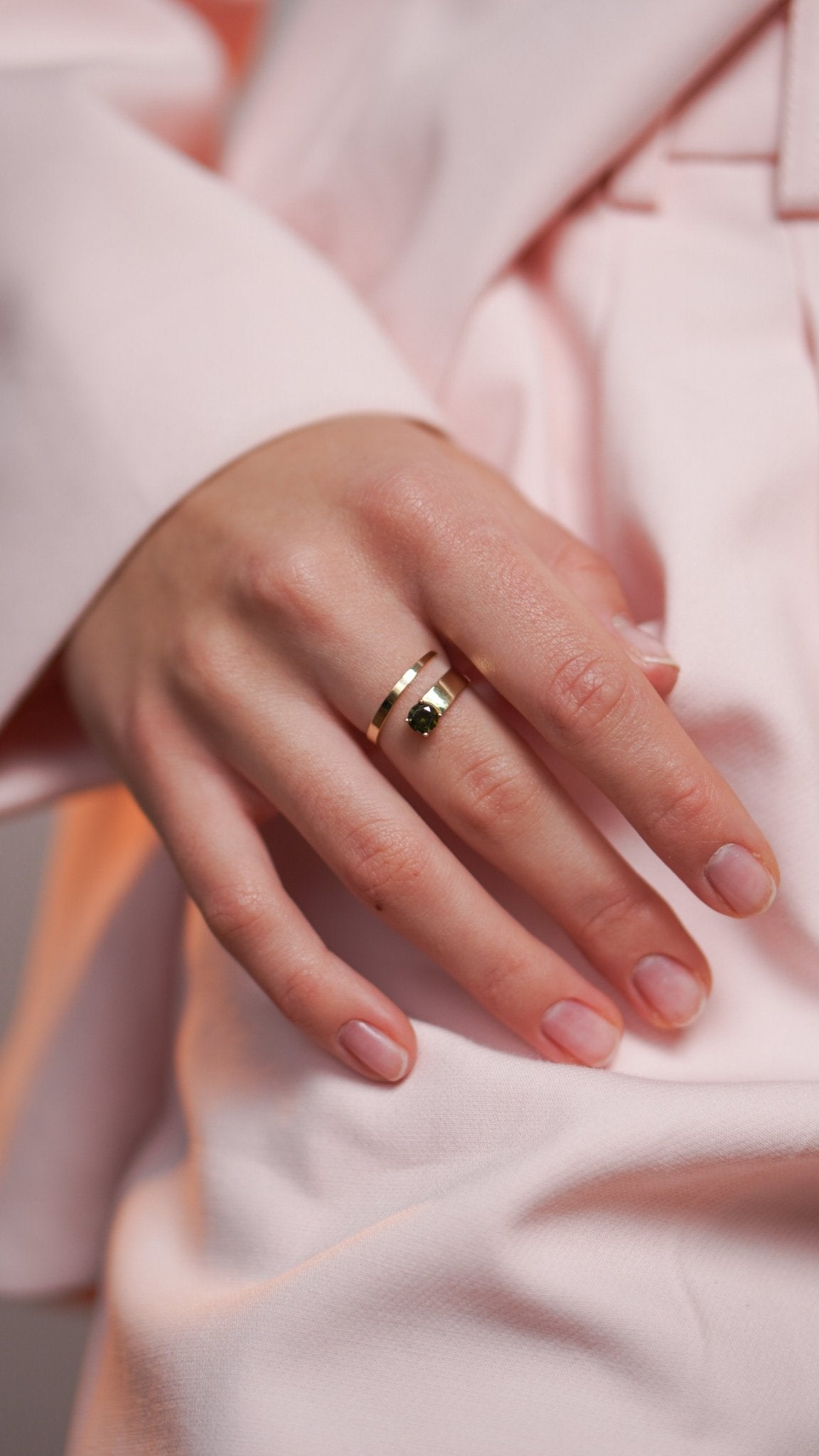 Karpaty Emerald Ring - Sterling Silver - Taras Lesya