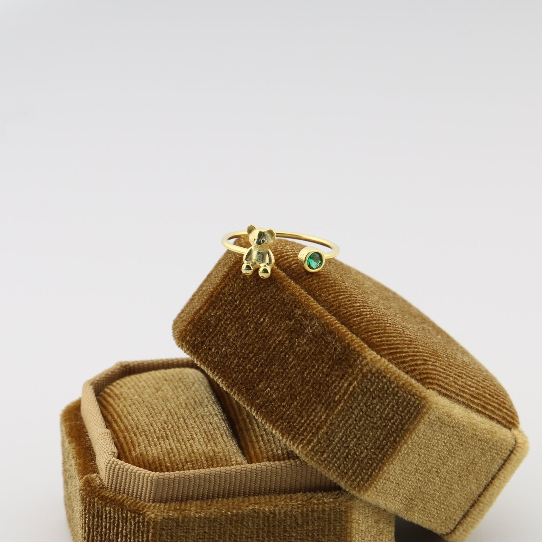 Mishka Emerald Ring - Sterling Silver - Taras Lesya