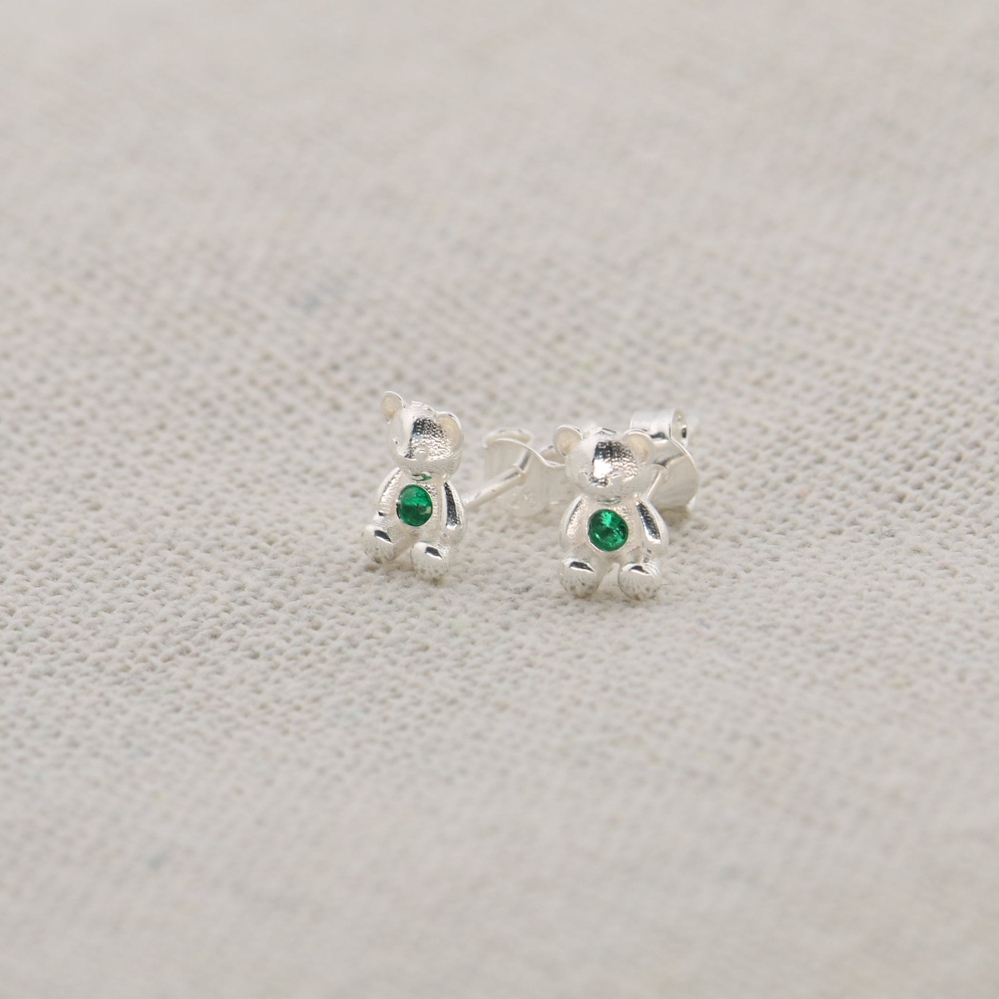 Mishka Stud Earrings - Sterling Silver - Taras Lesya