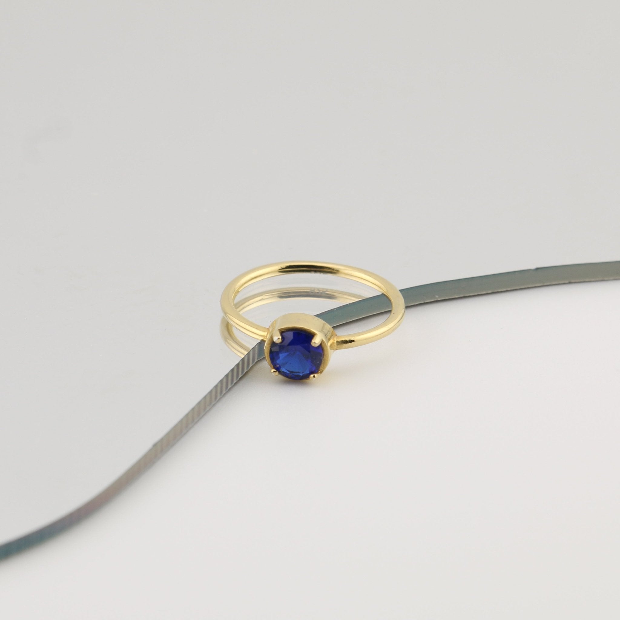 Morska Sapphire Ring - Sterling Silver - Taras Lesya