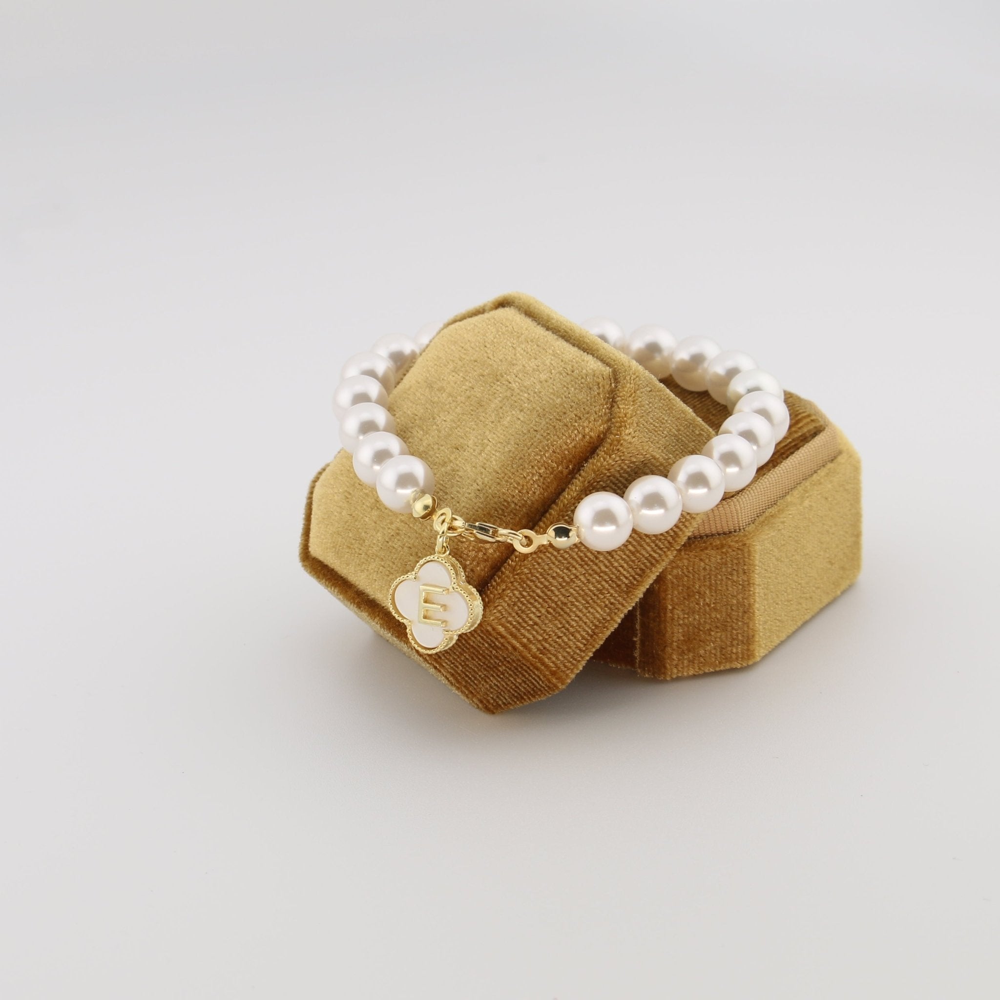 Pearl Letter Bracelet - Sterling Silver *Personalization option* - Taras Lesya