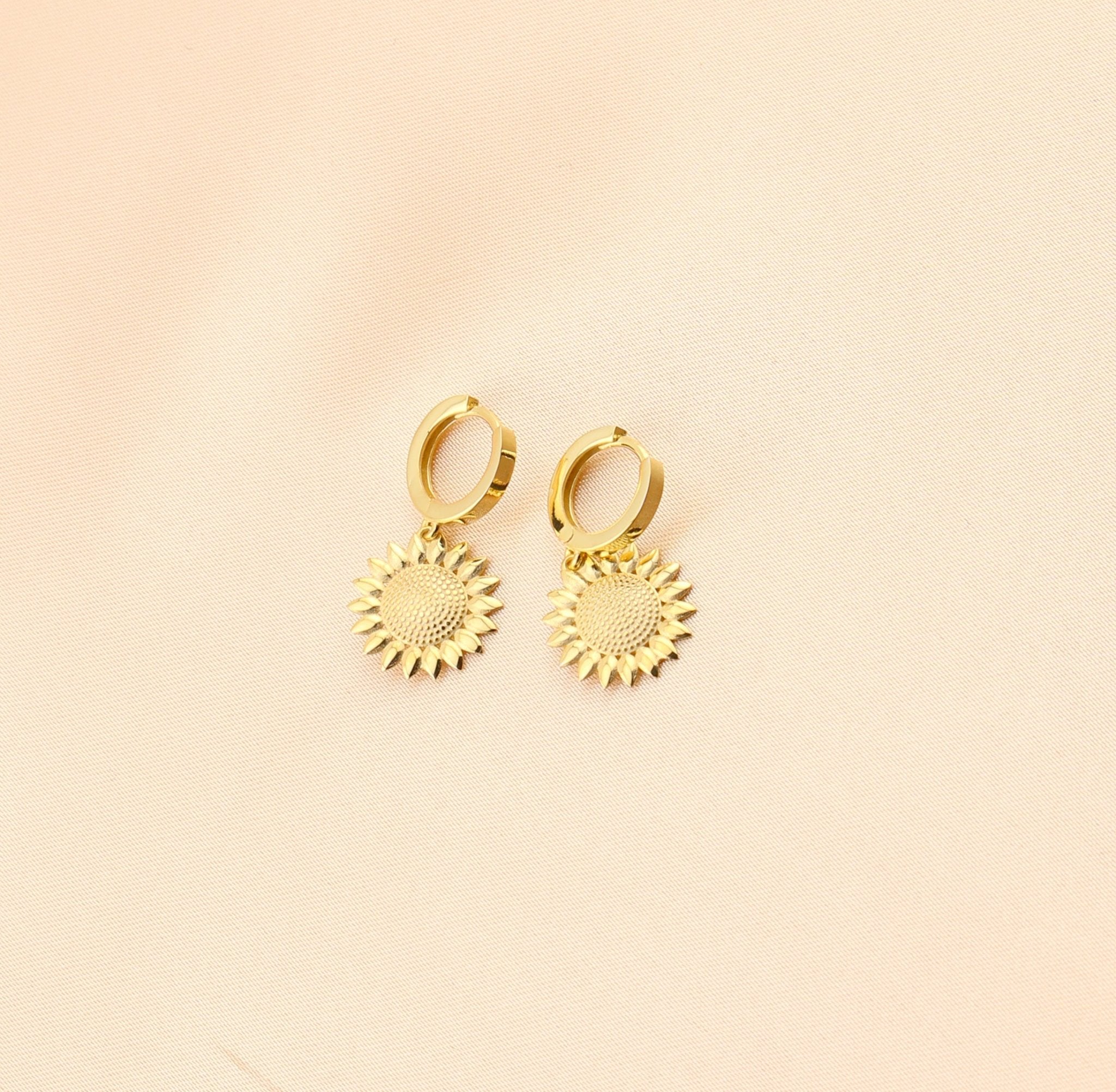 Sunflower Earrings - Sterling Silver - Taras Lesya