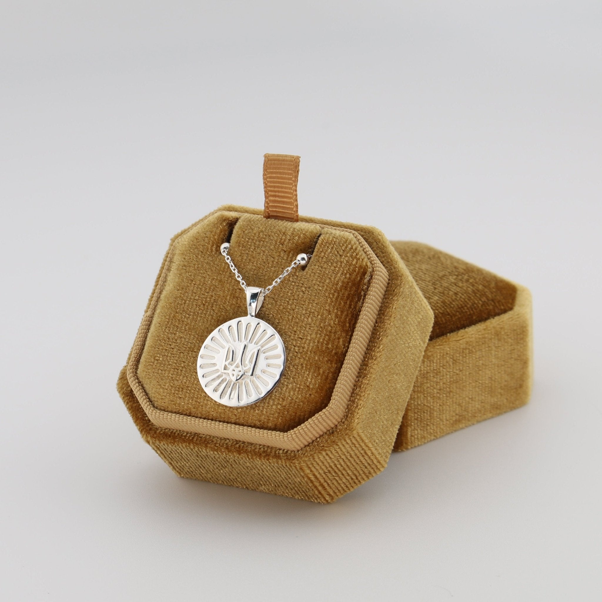 Trident Coin Necklace - Sterling Silver - Taras Lesya