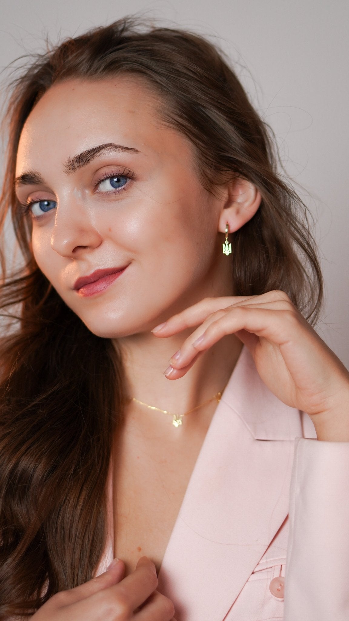 Trident Drop Earring (Small) - 14K Gold - Taras Lesya