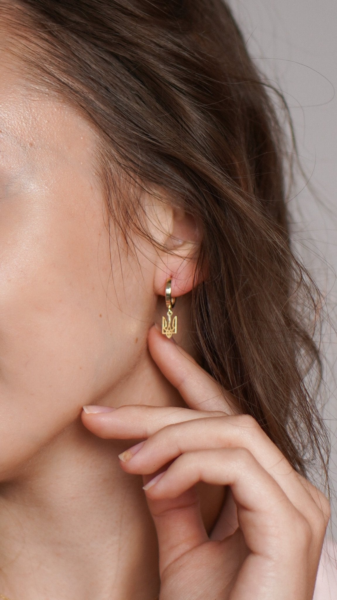 Trident Drop Earring (Small) - Sterling Silver - Taras Lesya