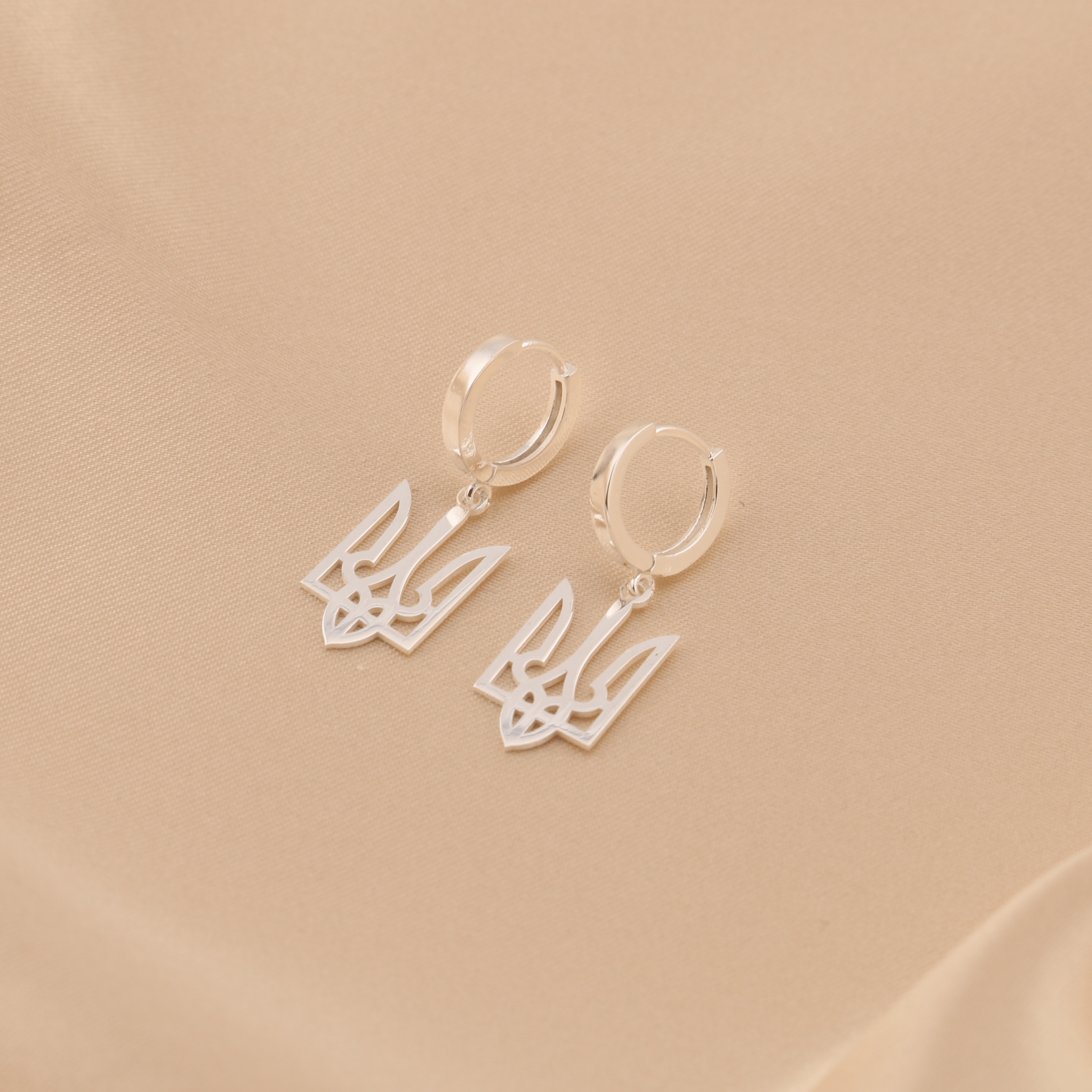 Trident Drop Earring - Sterling Silver - Taras Lesya