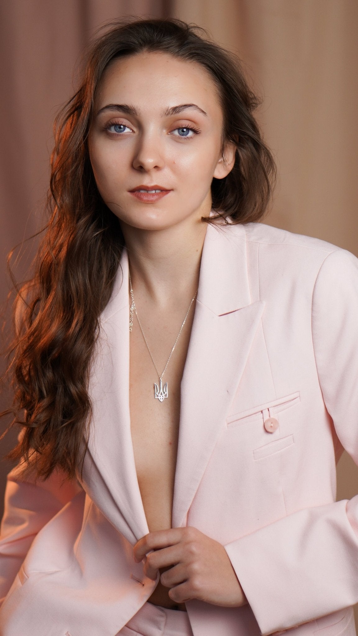 Ukraine Trident Necklace (Large) - 14K Gold - Taras Lesya