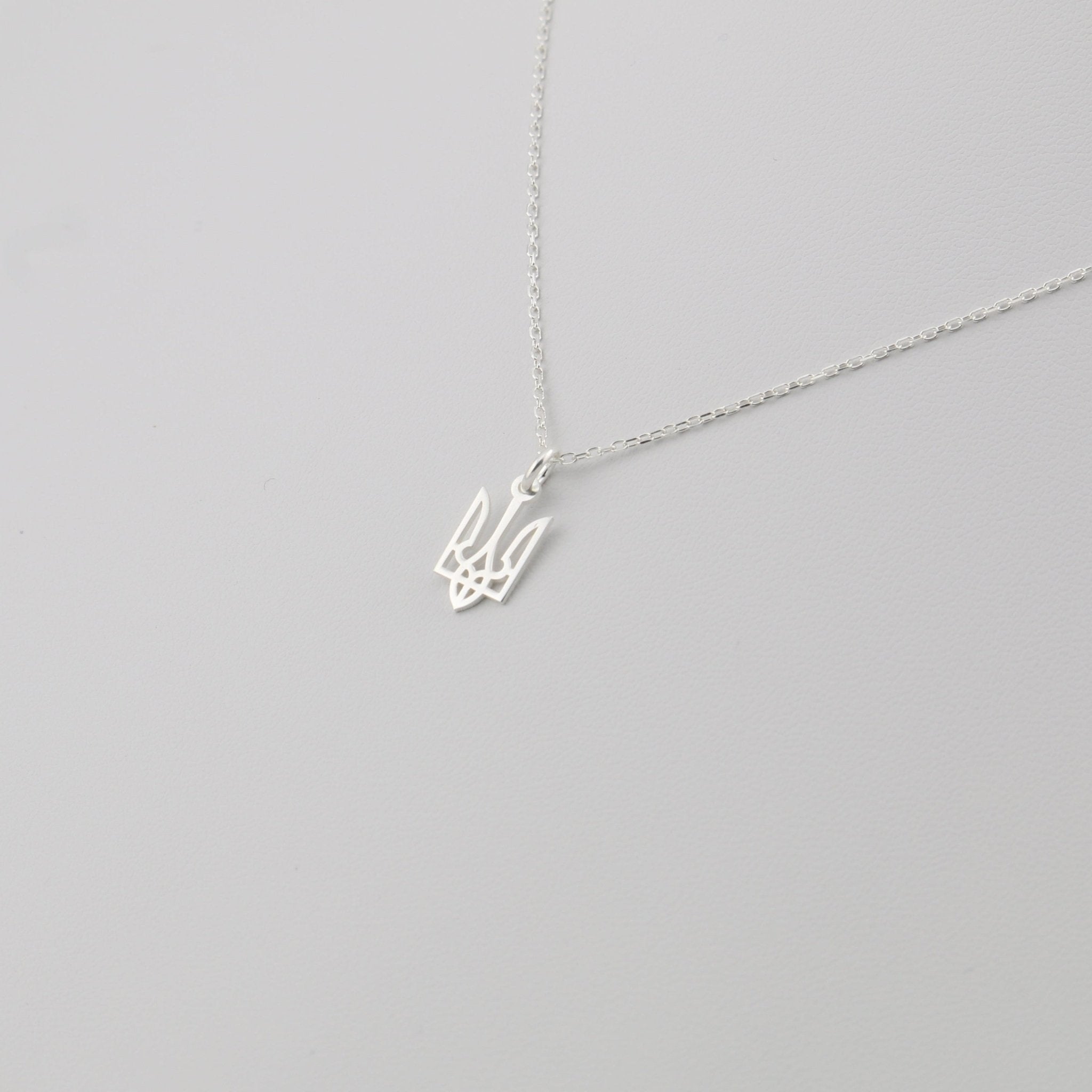 Ukraine Trident Necklace (Small) - 14K Gold - Taras Lesya
