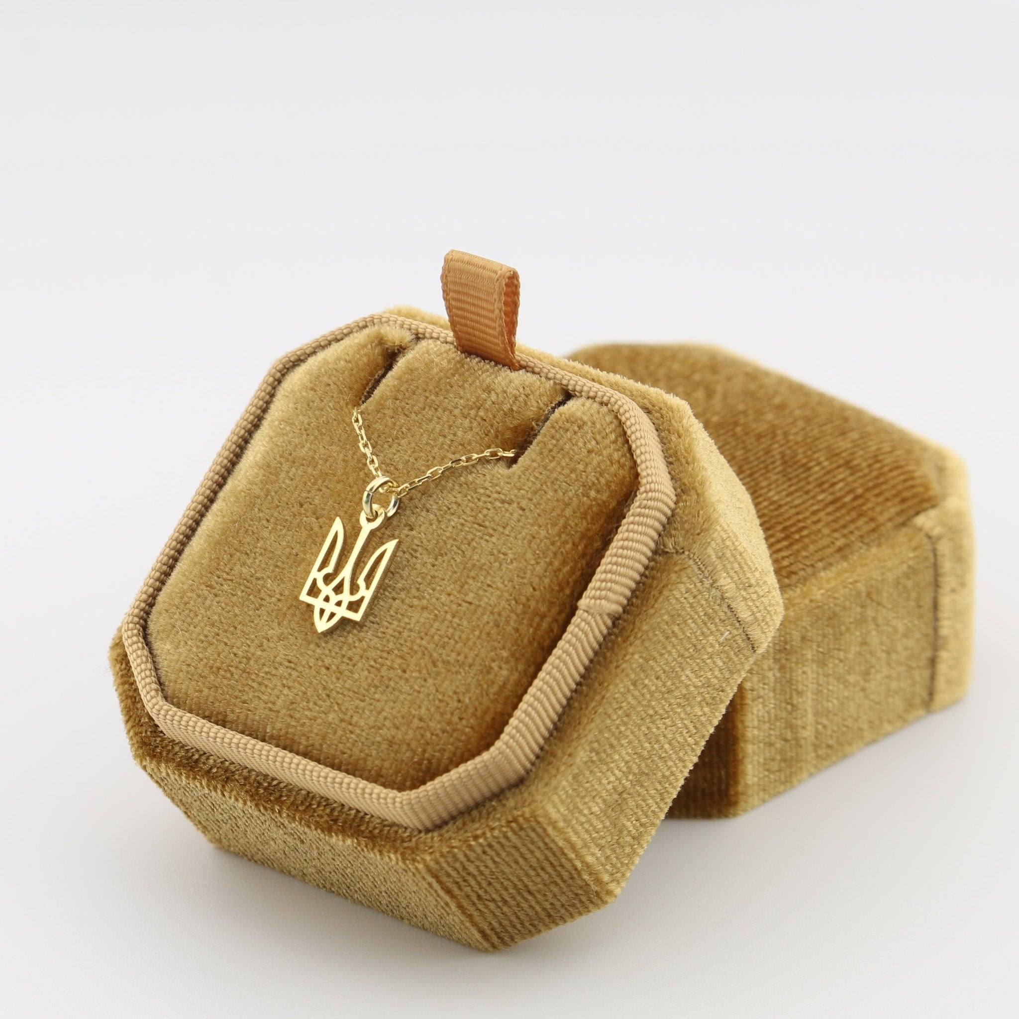 Ukraine Trident Necklace (Small) - 14K Gold - Taras Lesya