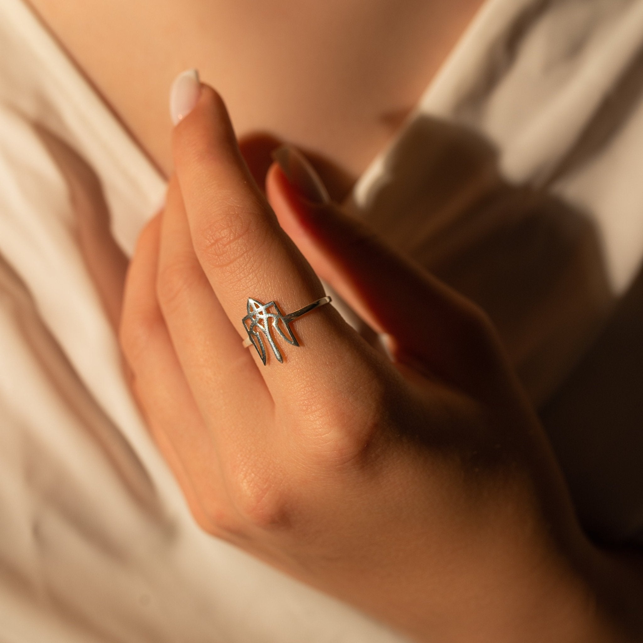 Ukraine Trident Ring - 14K Gold - Taras Lesya