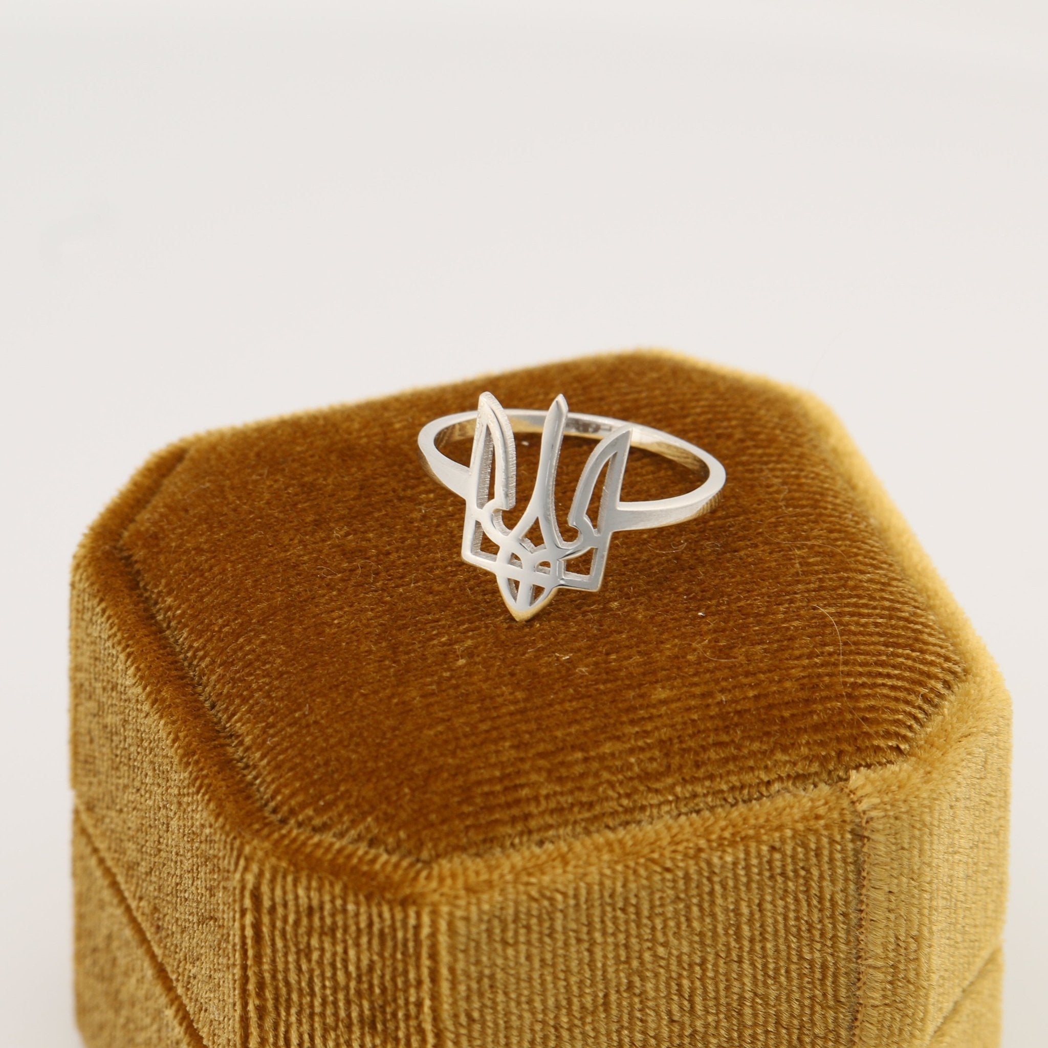 Ukraine Trident Ring - Sterling Silver - Taras Lesya