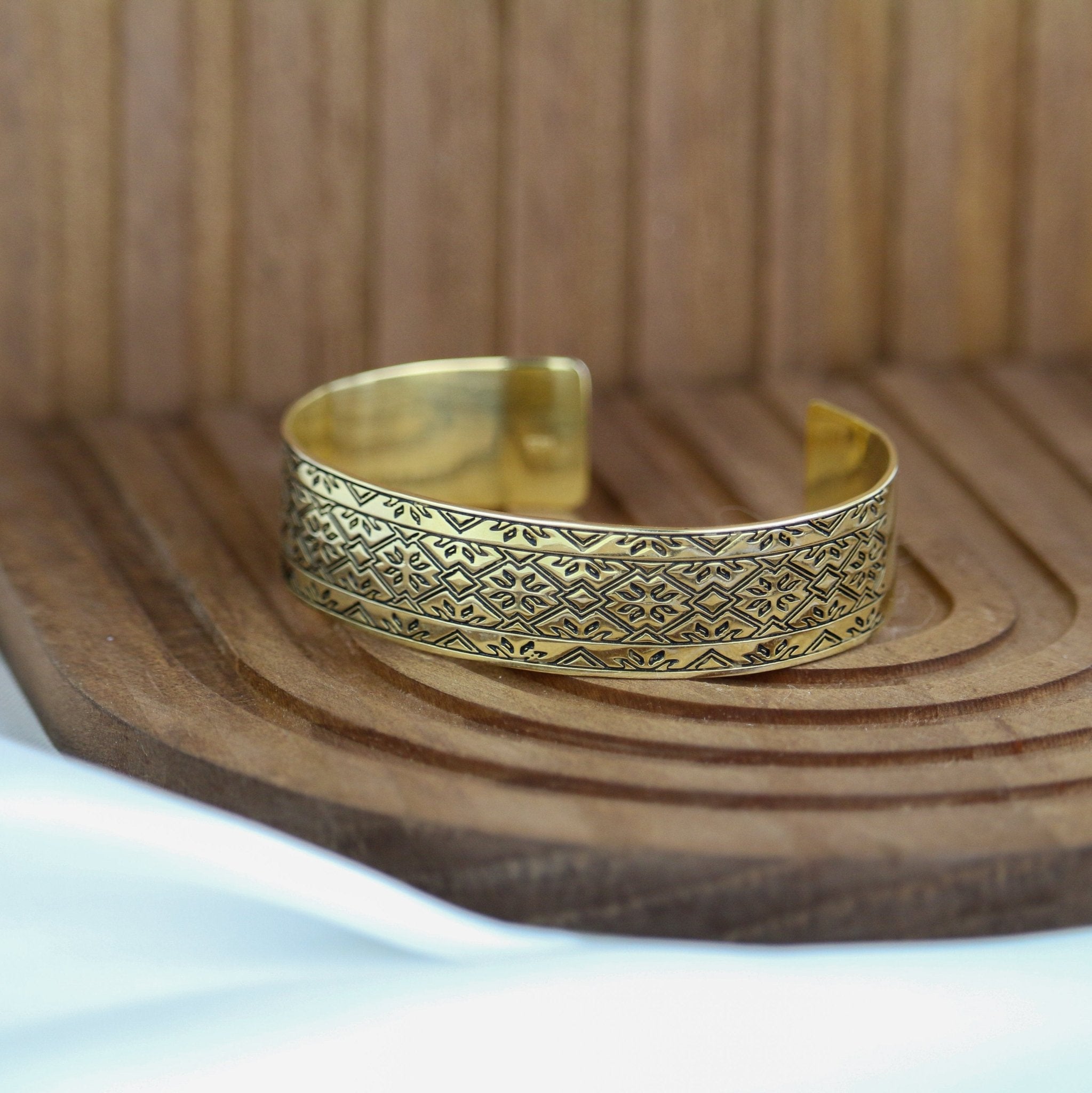 Vyshyvanka Cuff Bracelet - Sterling Silver - Taras Lesya