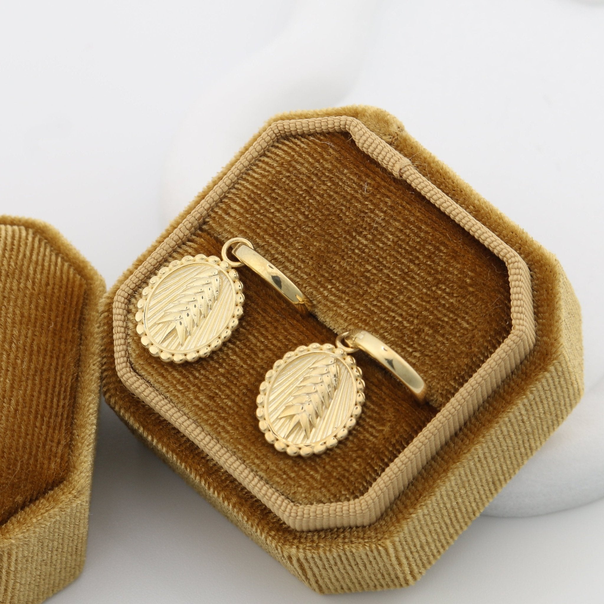 Wheat Disc Earring - Sterling Silver - Taras Lesya