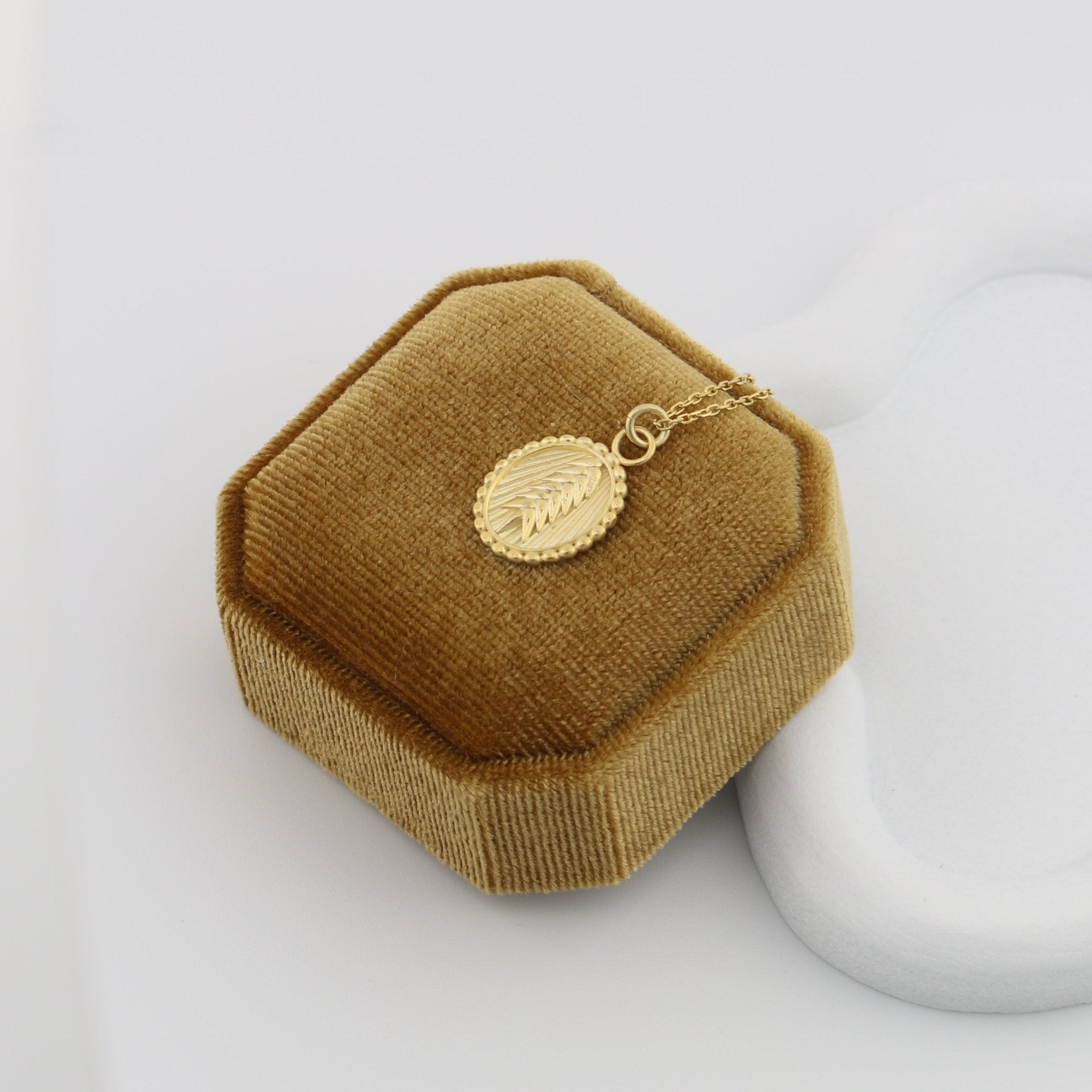Wheat Disc Necklace - Sterling Silver - Taras Lesya